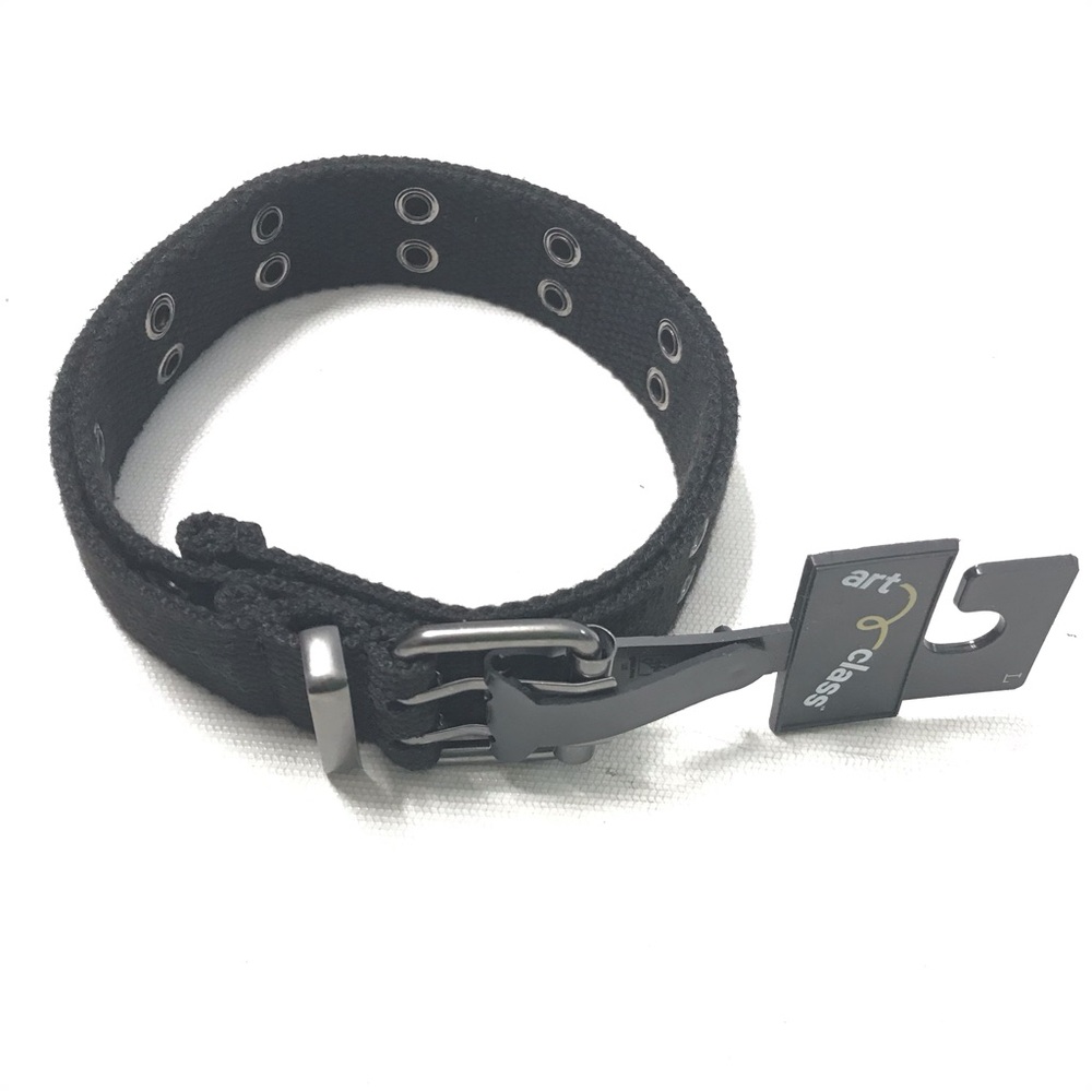 NWT Art Class Black Kids Woven Belt Size L Belt Great For Young Boys And Girls